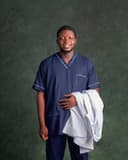 Portrait of a male nurse in a hospital